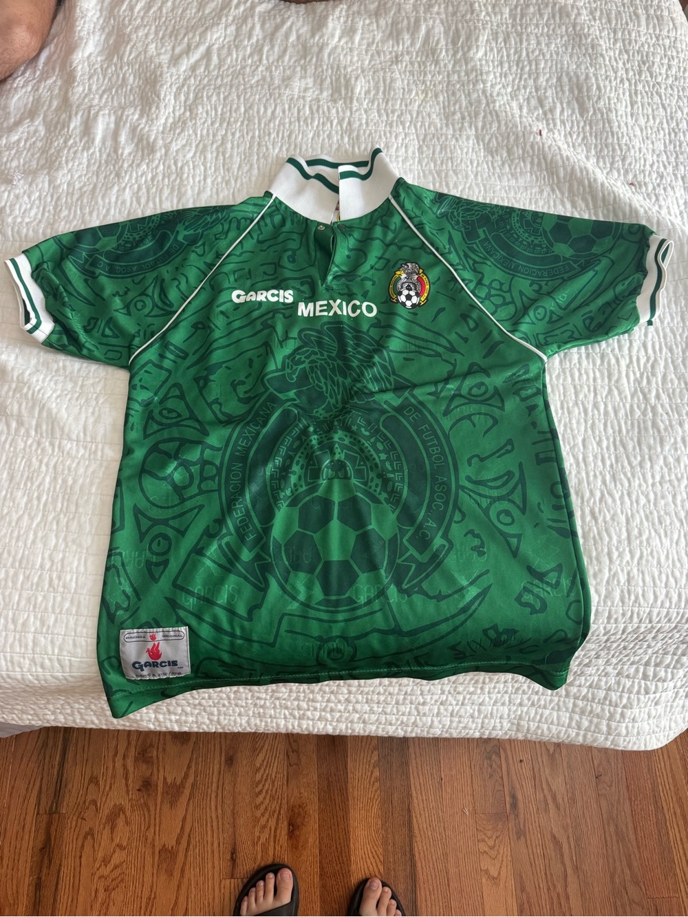 Vintage 1999 Mexico National Team Garcis Soccer Jersey